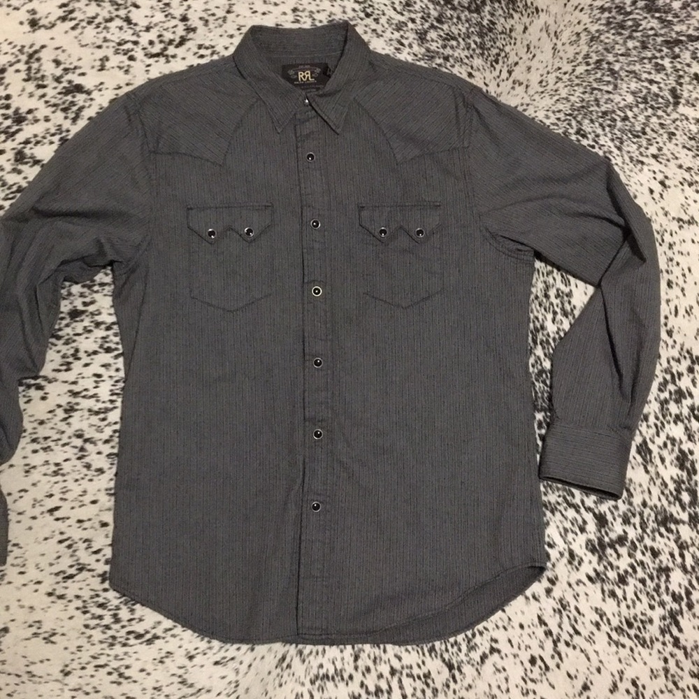 RRL western snap shirt